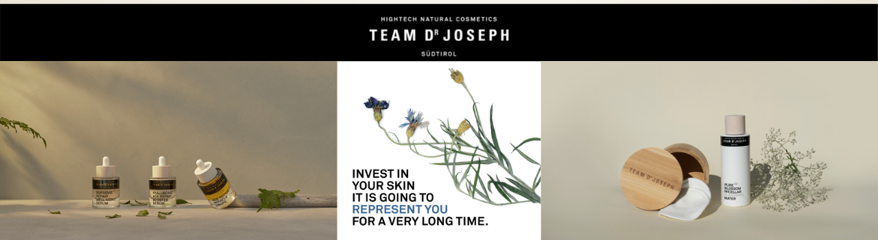 Team Dr Joseph ist eine erstklassige Natrukosmetik aus Südtirol. 