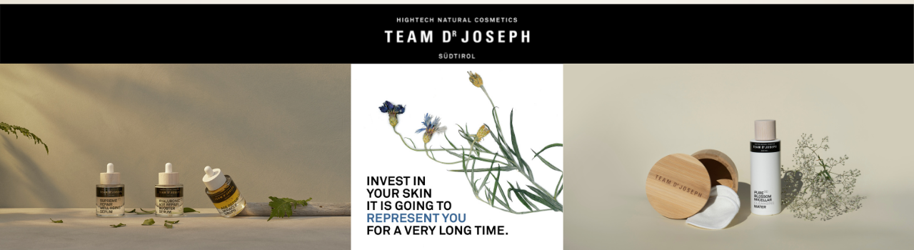 Team Dr Joseph bei KOSMETIKHERZ Team Dr Joseph ist eine erstklassige Natrukosmetik aus Südtirol.